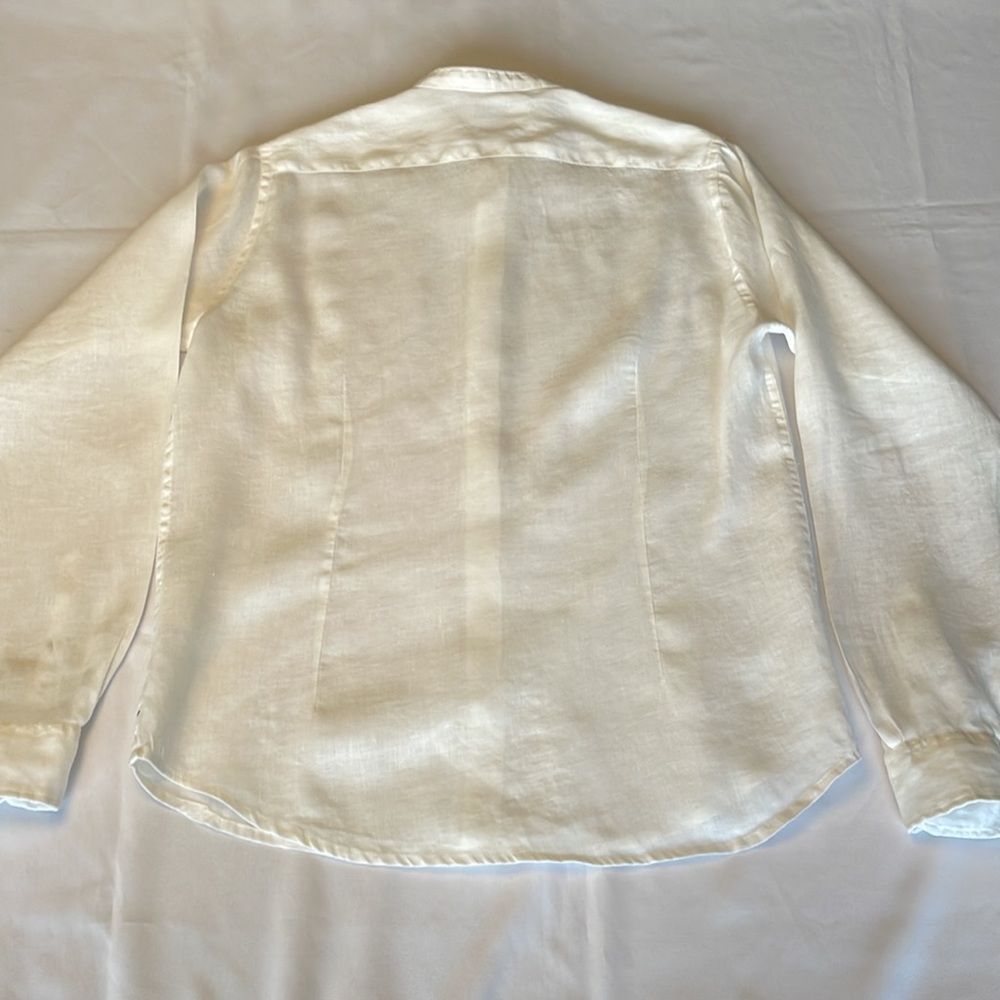 White Linen Blouse - Picture 2 of 7